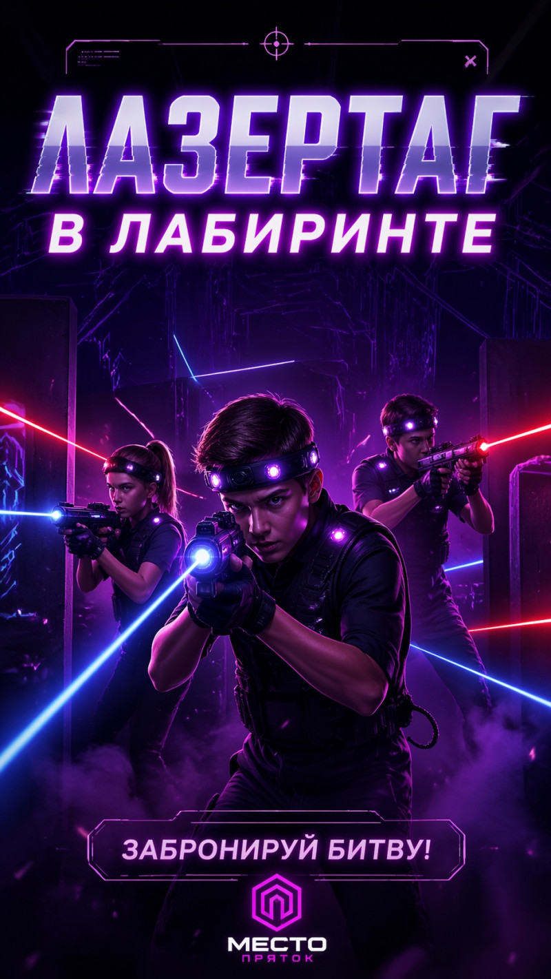 Лазертаг в лабиринте